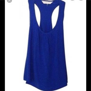 Trina Turk Royal Blue Silk Razorback Tank/top Cami